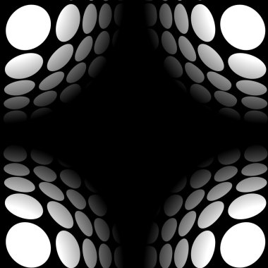 soyut daireler tek renkli desen