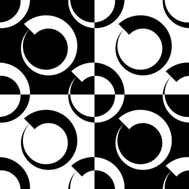 Daireler soyut geometrik desen