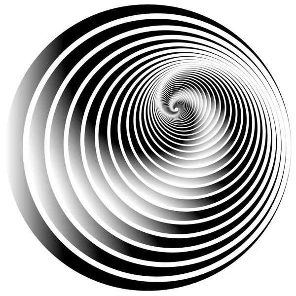 Soustředné, radiální kruhy abstraktní prvek — Stockový vektor