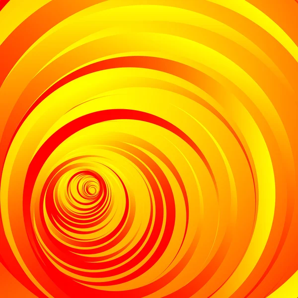 Elemento abstracto concéntrico, círculos radiales — Vector de stock