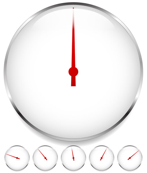 Чистый набор циферблатов, калибровочных элементов
