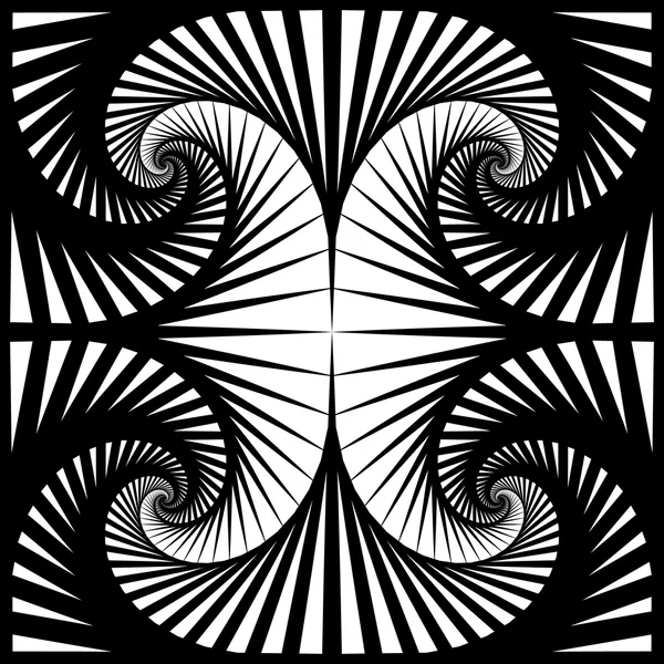 회전 사각형 추상 패턴 — 스톡 벡터