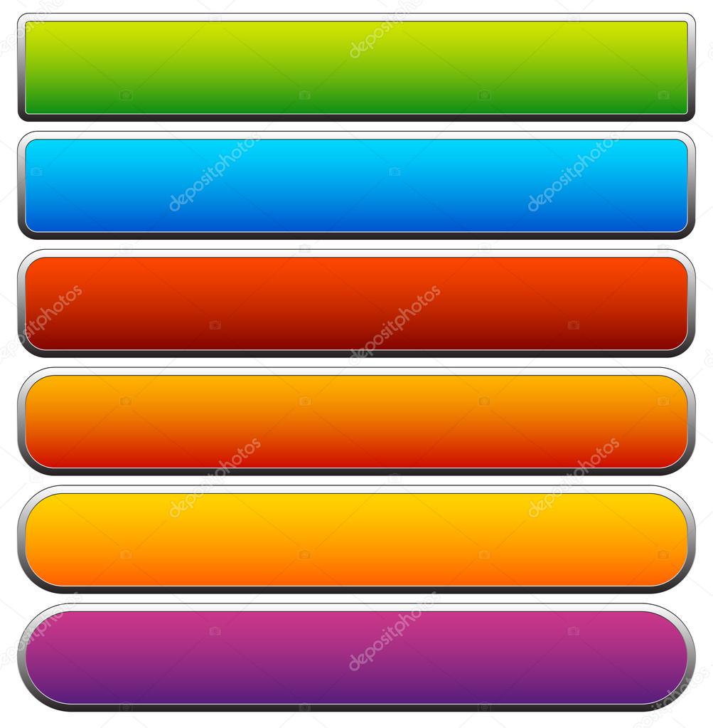 Set of colorful buttons backgrounds