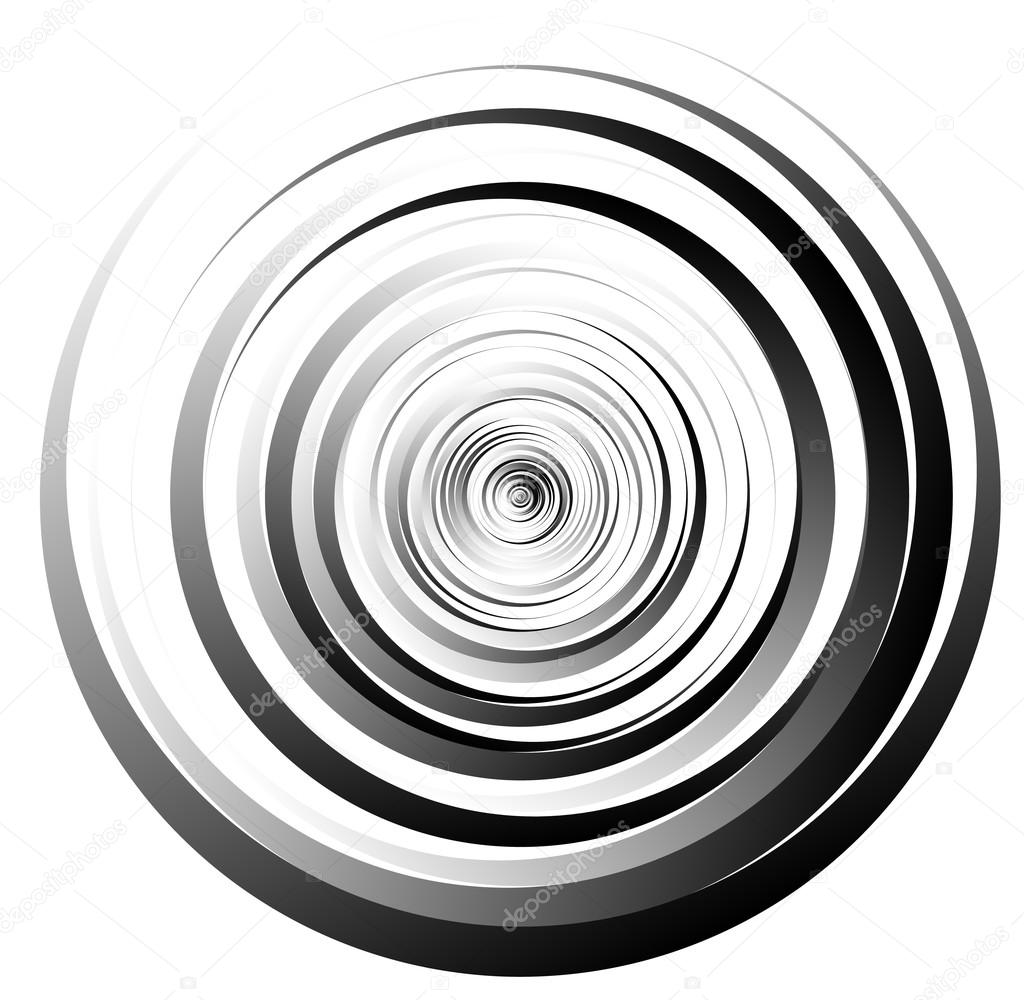 concentric circles abstract element