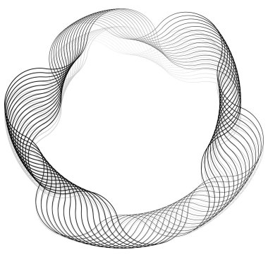 Soyut tek renkli sarmal öğesi