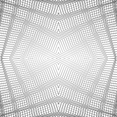 kesişen lin ile geometrik desen