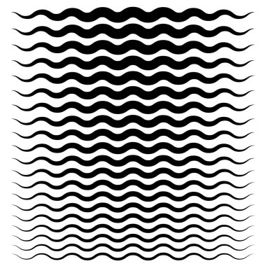 Dalgalı, zikzak çizgiler öğeleri