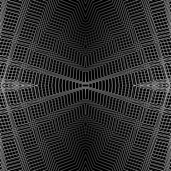 Geometriska mönster med korsande lin — Stock vektor
