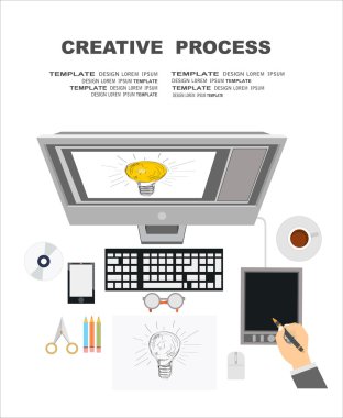 Ofis işyeri dizüstü bilgisayar ile