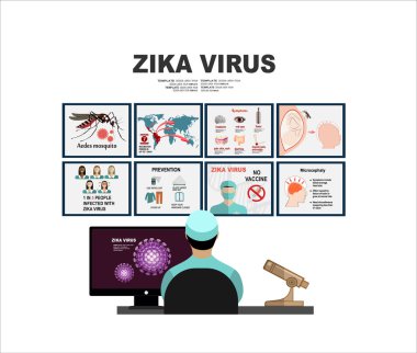 Zika virüs Infographic öğeleri