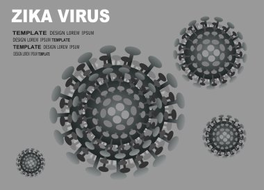 virus which causes Zika fever clipart