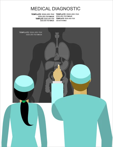 Diagnostic médical et thérapie — Image vectorielle