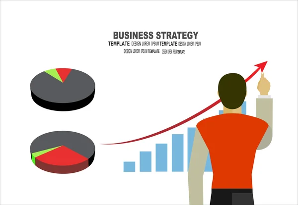 Concepts pour la stratégie d'entreprise — Image vectorielle