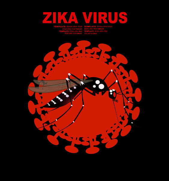 Caution of mosquito icon