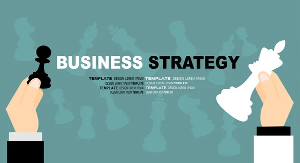 Conceitos para a estratégia empresarial —  Vetores de Stock