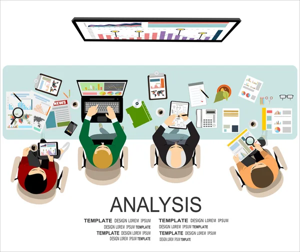 Concepto de análisis empresarial — Archivo Imágenes Vectoriales