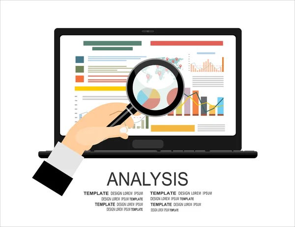 Concepto de análisis empresarial — Archivo Imágenes Vectoriales