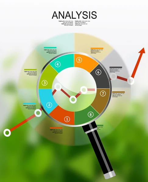 Concepto de análisis empresarial — Vector de stock