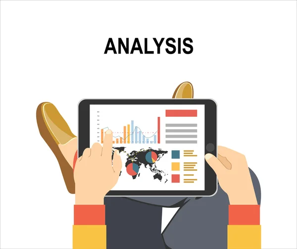 Concept voor business analyse — Stockvector