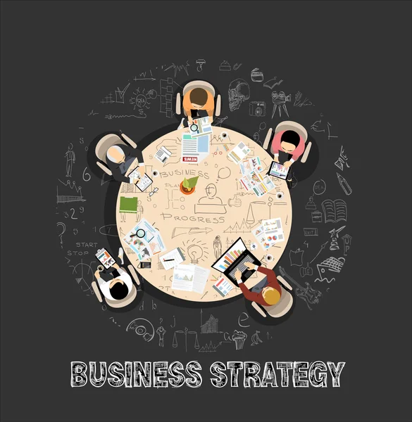 Marketing, brainstorming, business web banner — Stock Vector