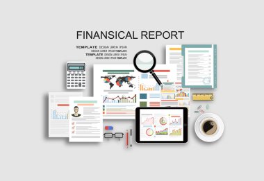 Düz stil finansal kavram