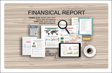 Düz stil finansal kavram