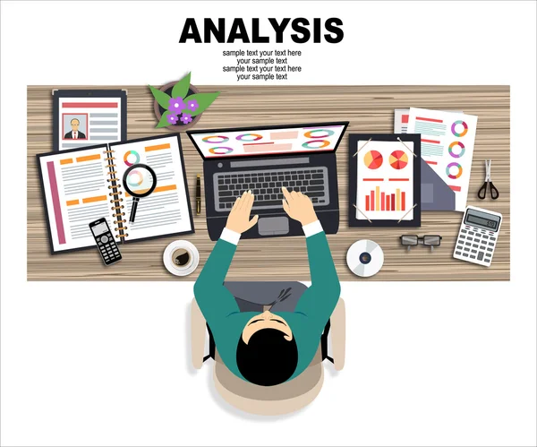 Conceptos de análisis y planificación empresarial — Archivo Imágenes Vectoriales