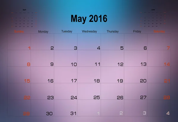 Planificación página del calendario — Vector de stock