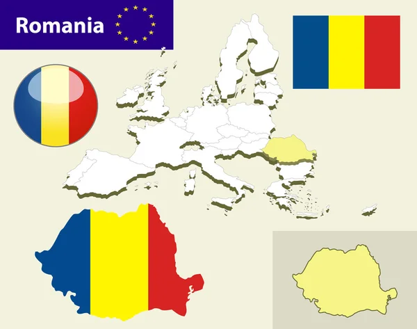 Карта стран Европейского Союза — стоковый вектор