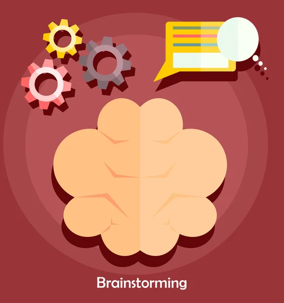 Brainstorming kreativer Ideen — Stockvektor