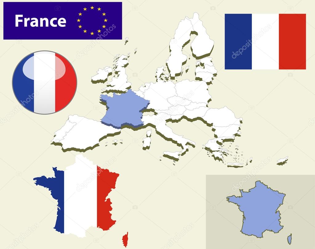 Carte Des Pays De Lunion Européenne Image Vectorielle