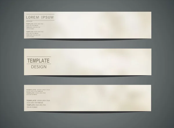 Tres Banners modernos — Vector de stock