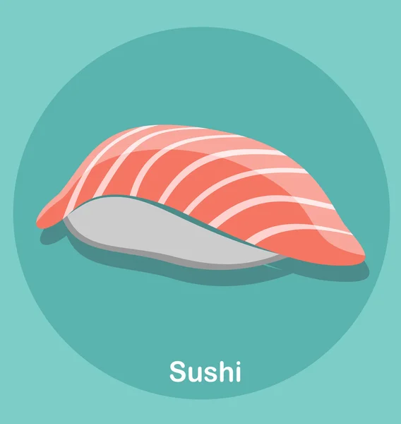 Icona di sushi colorato — Vettoriale Stock