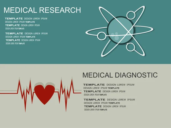 Medisch onderzoek en therapie concept — Stockvector