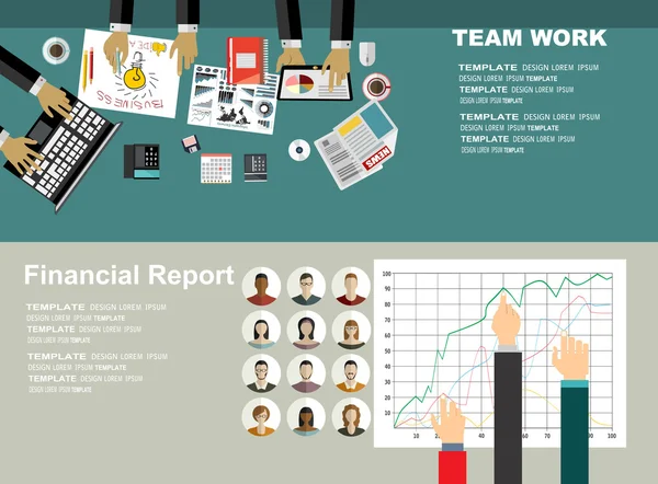 Concepten voor zakelijke analyse en planning — Stockvector