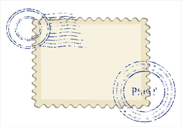 Blank postage stamp frame — Stockový vektor