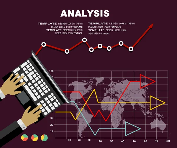 Concepts d'analyse et de planification des activités — Image vectorielle