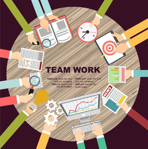 Έννοιες για στρατηγική ομάδα εργασίας — Διανυσματικό Αρχείο