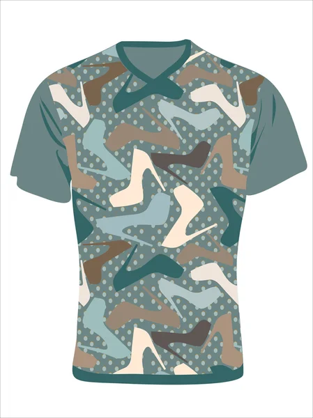 Mens modello di design t-shirt — Vettoriale Stock