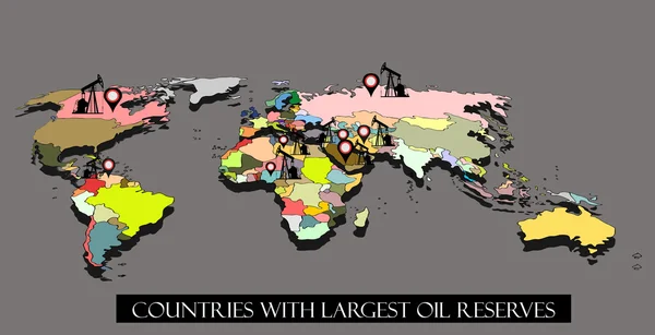 Infographic of global petroleum — Stock Vector