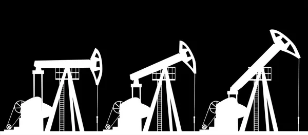Αντλία πετρελαίου Jack γερανοί — Διανυσματικό Αρχείο