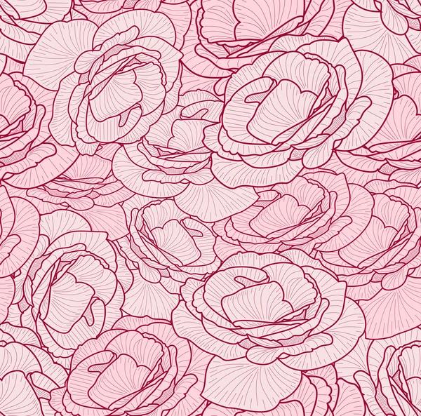 Motivo floreale con rose carine — Vettoriale Stock