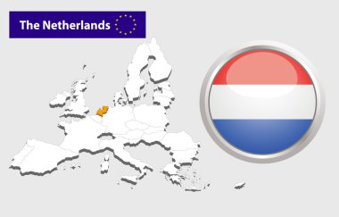 Hollanda bayrağı düğmesi