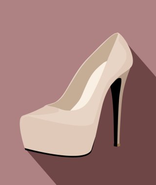 Parlak yüksek topuk ayakkabı