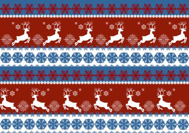 Geyikler ile Noel desen