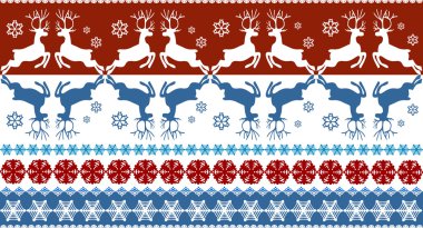 Geyikler ile Noel desen