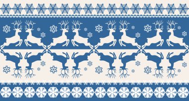 Geyikler ile Noel desen