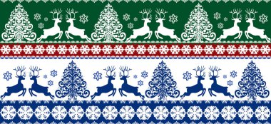 Geyikler ile Noel desen