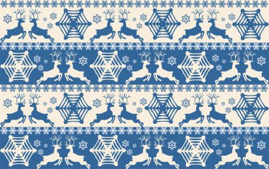 Geyikler ile Noel desen