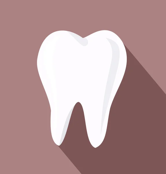 Dente sano bianco — Vettoriale Stock